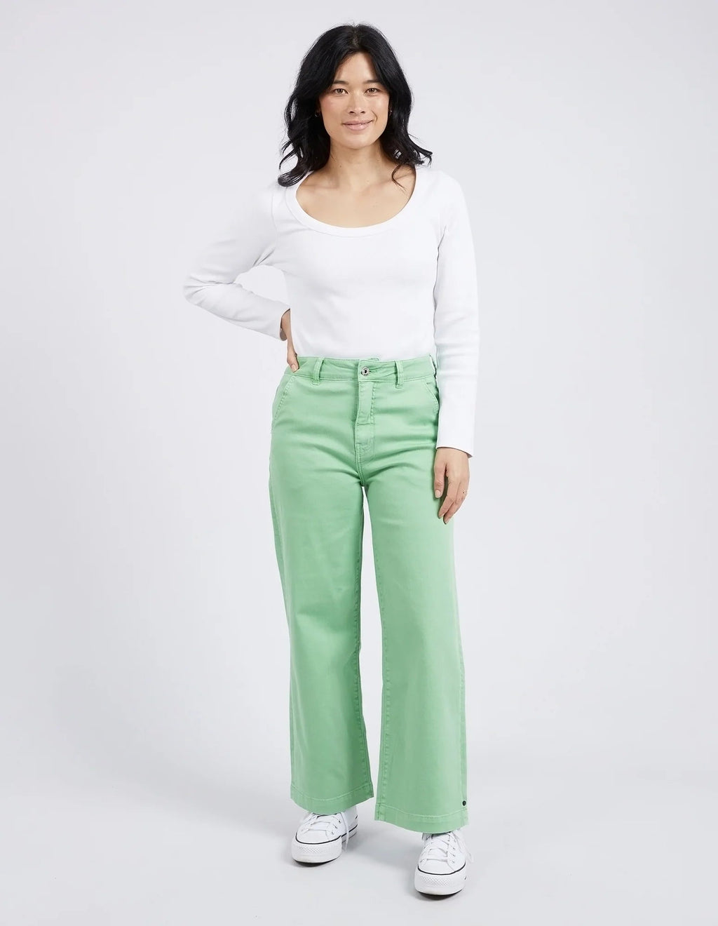 Scarlett Wide Leg Pant - Meadow Pants Elm 