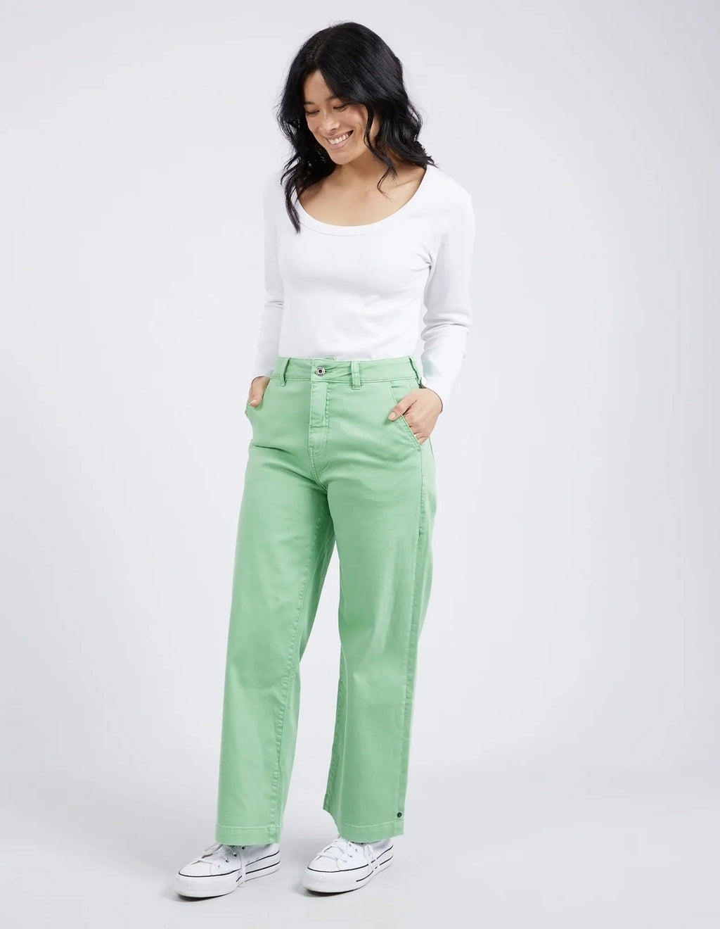 Scarlett Wide Leg Pant - Meadow Pants Elm 