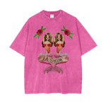 Mermaid Oversized Tee - Pink Tee Maku 