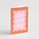 Funky Happy Birthday Card - Colourful Modern Birthday Card Popsy Press 