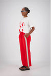 Panarea Trackpants Red Jasmin Alexa 