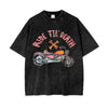 Ride Till Death Oversized Tee - Black Tee Maku 