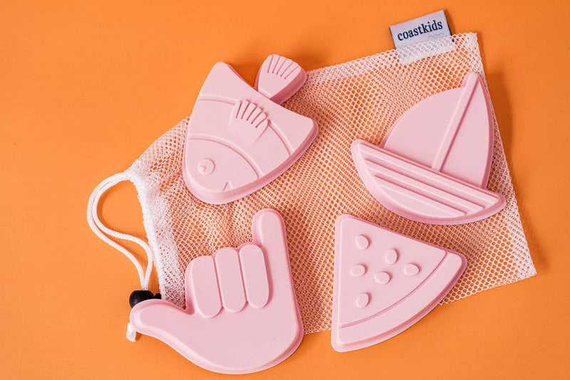 Shelly Beach Sand Moulds: Rose Pink Coast Kids 