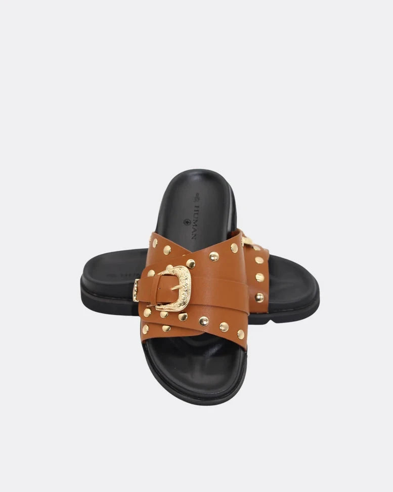 Aria Slide - Tan Shoes Human 
