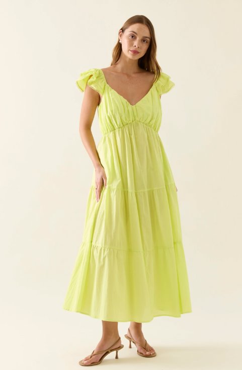 Aurora Frill Tank Dress - Pomelo Dress Isle Of Mine 