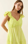 Aurora Frill Tank Dress - Pomelo Dress Isle Of Mine 