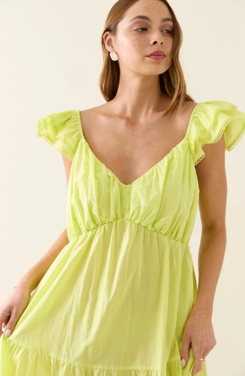 Aurora Frill Tank Dress - Pomelo Dress Isle Of Mine 