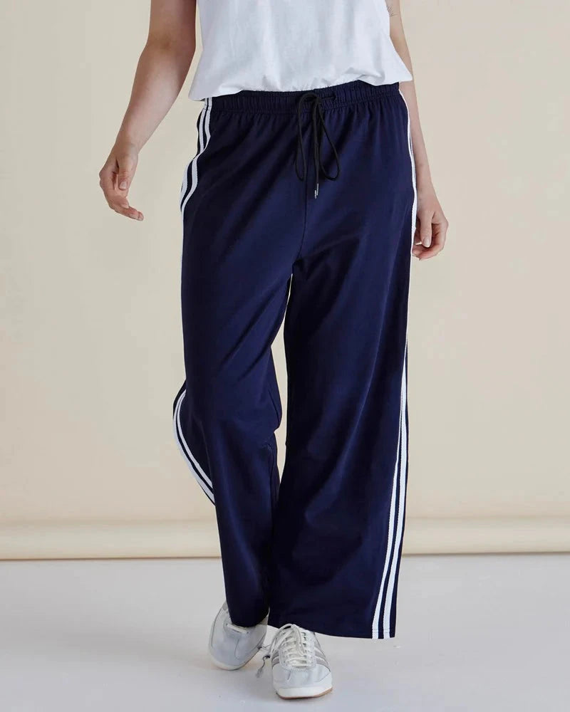 Nikki Relax Cotton Jogger - Navy Pants Betty Basics 