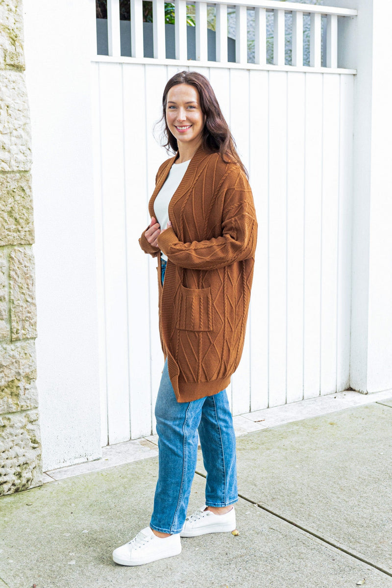 Hodge Cardigan - Camel Cardigan Boho Australia 