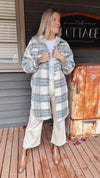 Bobbie Shacket - Blue Jacket Pink Diamond 