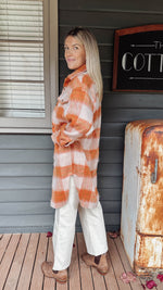 Bobbie Shacket - Orange Jacket Pink Diamond 