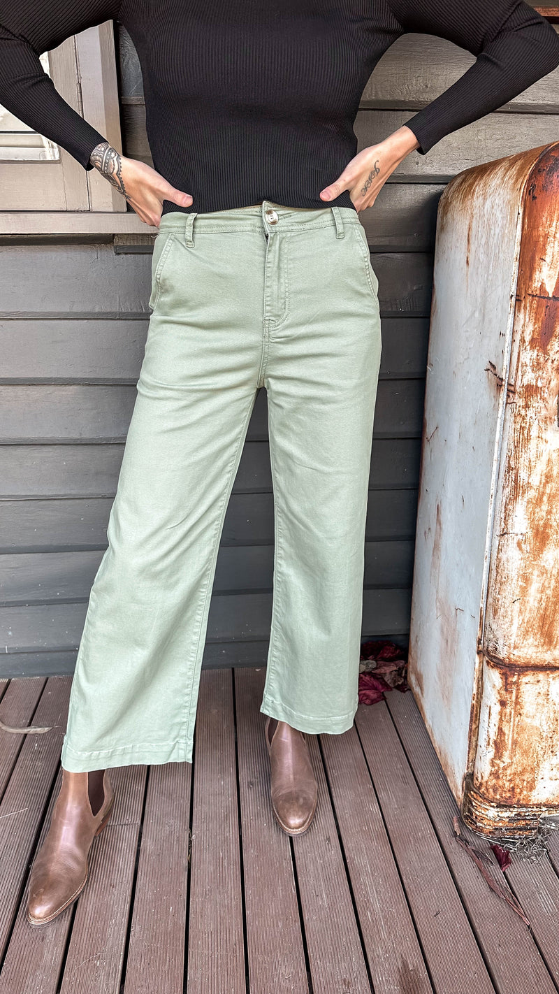 Bring Me Everywhere Pant - Khaki Pants Ebby & I 