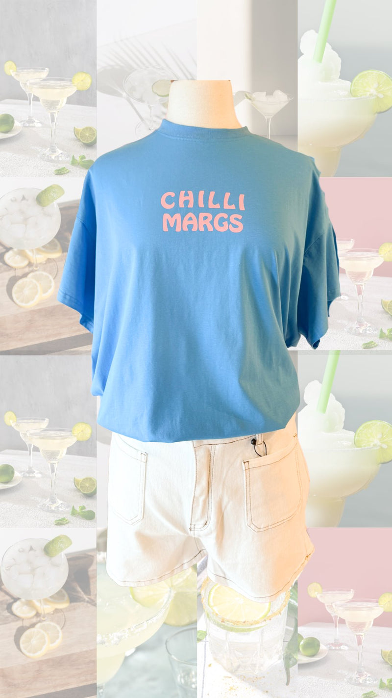 Chilli Margs Tee - Blue Tee By Frankie 