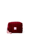 Burgundy Velvet Cosmetics Case Lunch Bag The Somewhere Co 