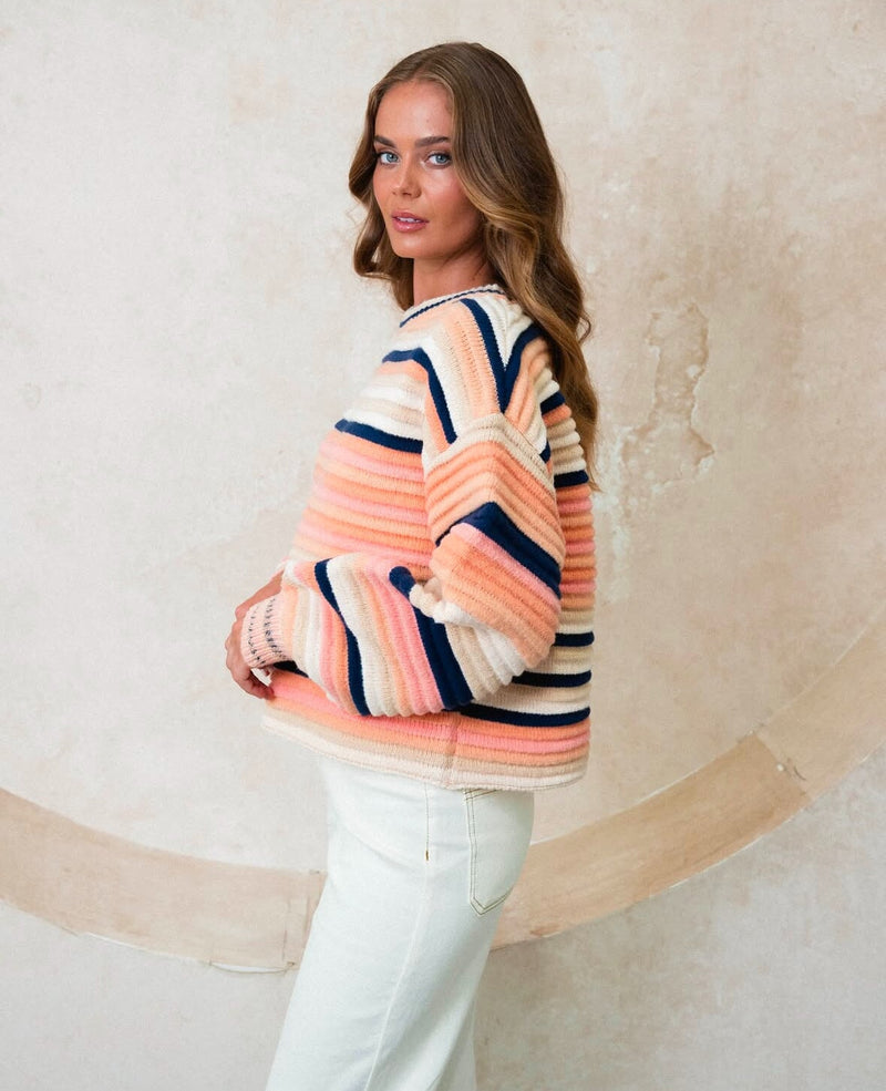 Sweet Treat Sweater - Multi Knit Ebby & I 