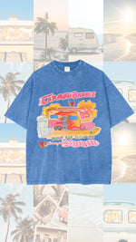 Caravan Baddie Oversized Tee - Blue Tee Maku 