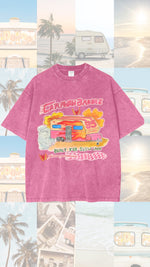 Caravan Baddie Oversized Tee - Pink Tee Maku 