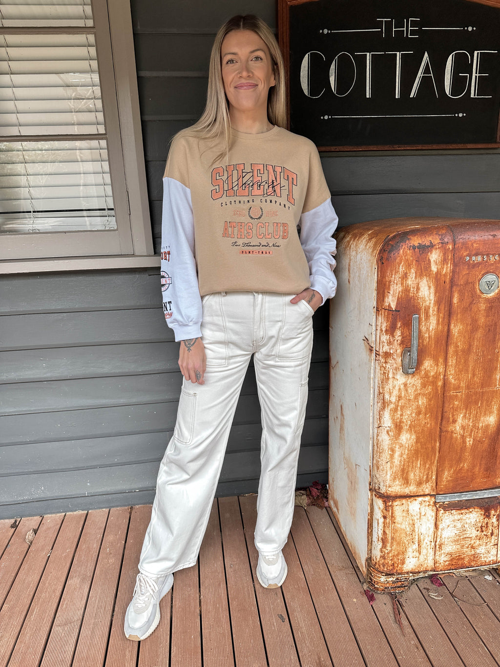 Club Crew Oatmeal Tshirt Silent Theory 