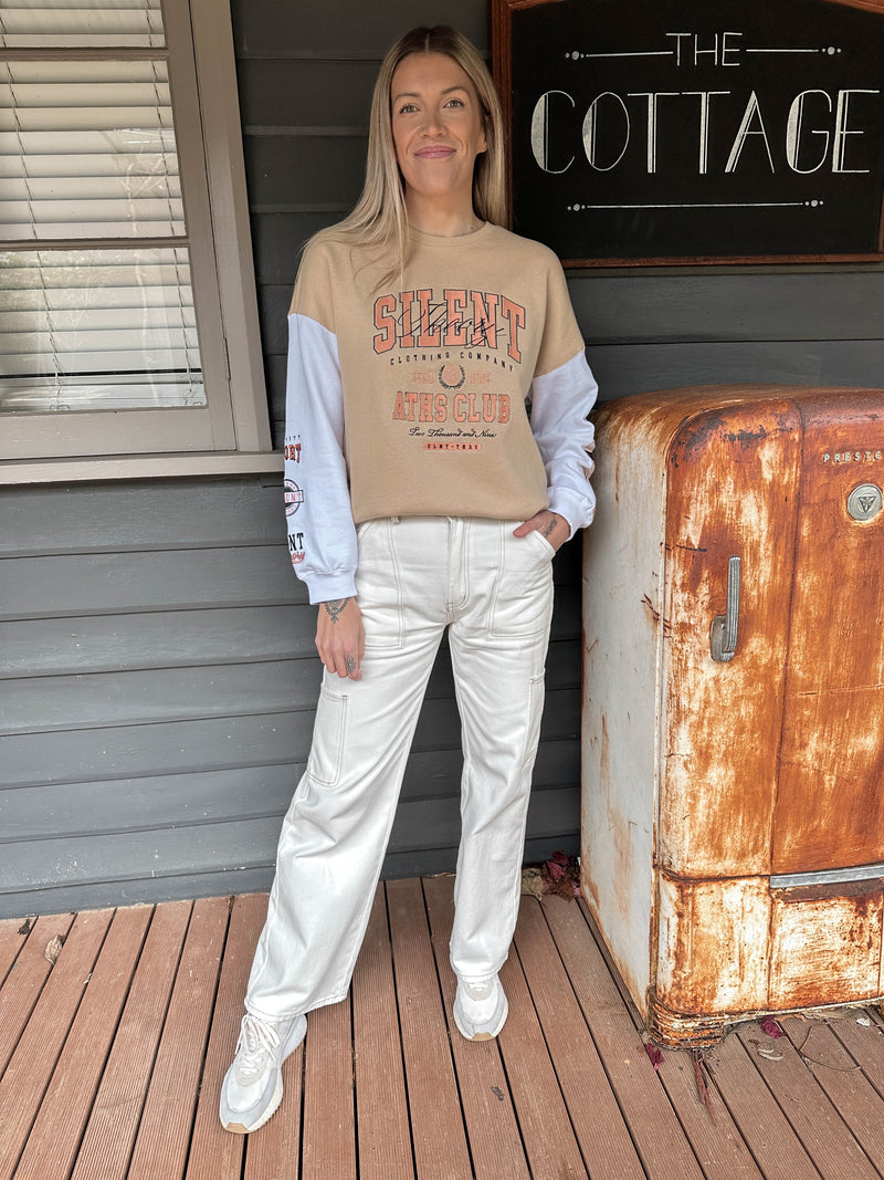 Club Crew Oatmeal Tshirt Silent Theory 