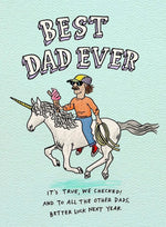 Best Dad Ever Card Cards Wally Paper Co 