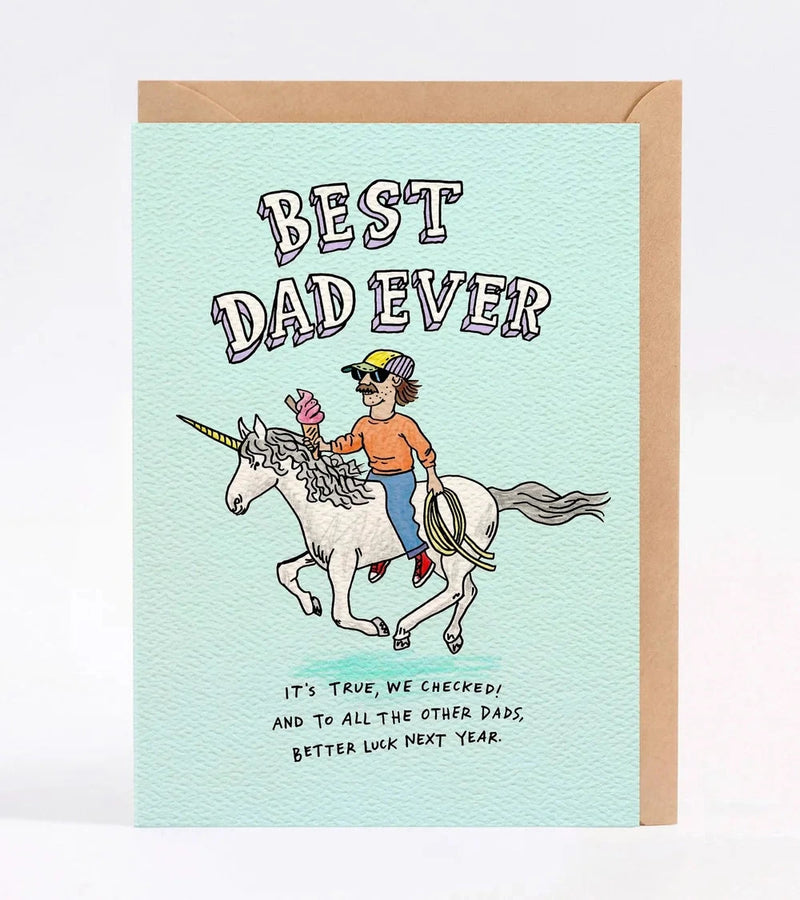 Best Dad Ever Card Cards Wally Paper Co 