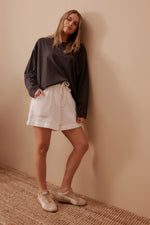 Relaxed Everyday Short - Ecru Twill Shorts Ceres Life 