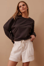 Relaxed Everyday Short - Ecru Twill Shorts Ceres Life 