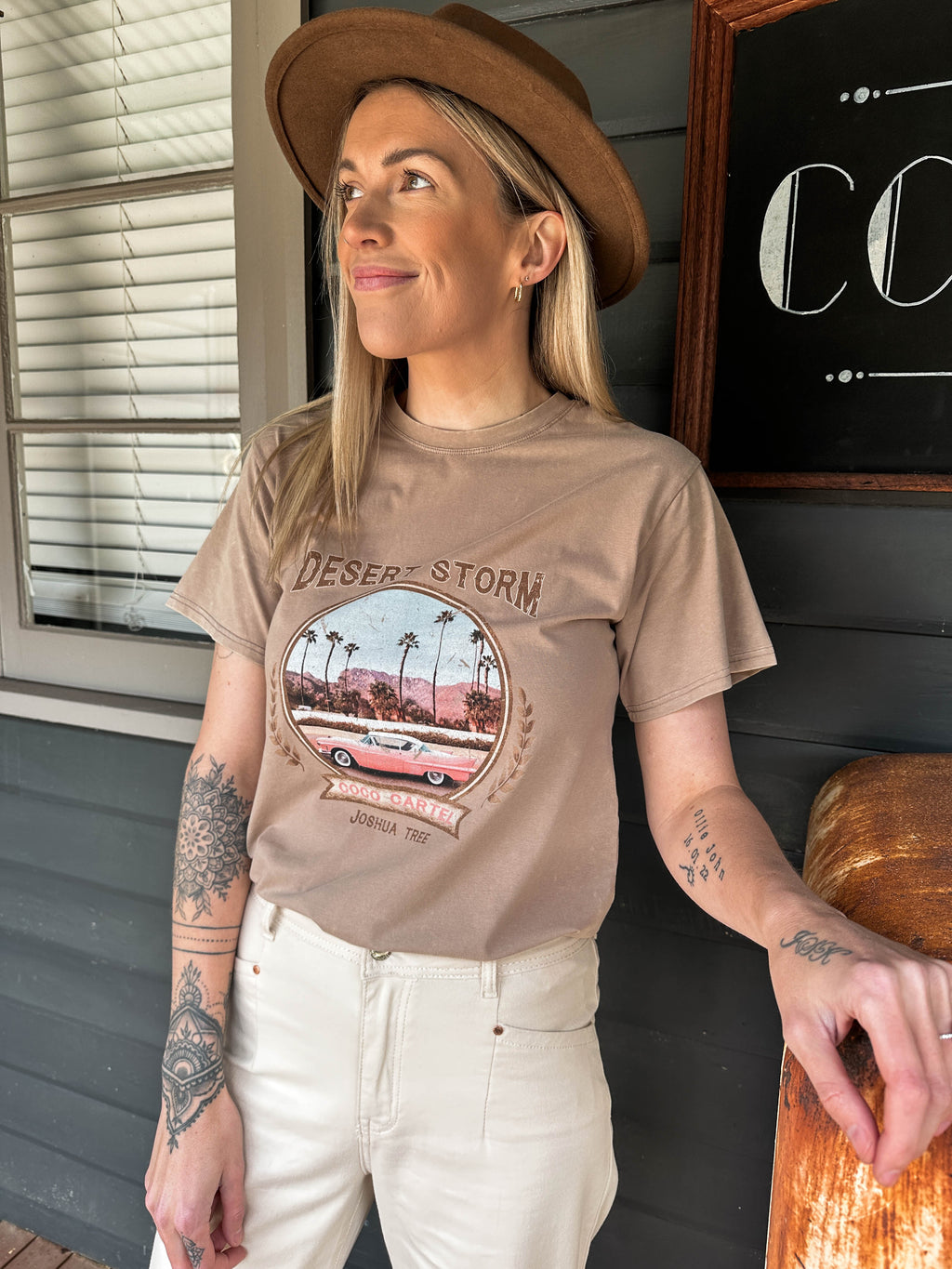 Desert Storm Vintage Tee - Sand Tshirt Coco Cartel 