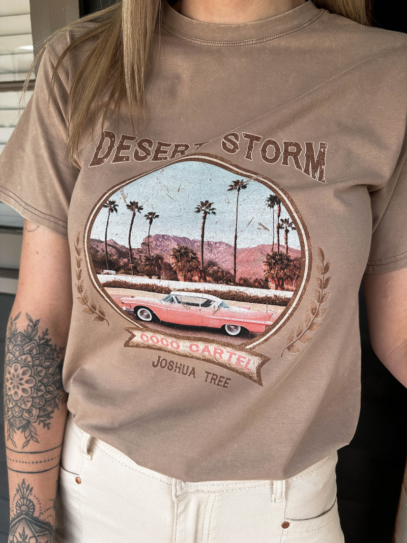 Desert Storm Vintage Tee - Sand Tshirt Coco Cartel 