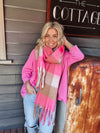 Fiona Scarf - Pink/Beige (RESTOCK COMING) Scarves Angels Whisper 