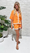 Freya Set - Orange Shirt and Short Set YH&CO 