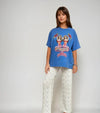 Mermaid Oversized Tee - Blue Tee Maku 