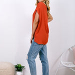 Jane Scoop Top - Rust Shirts & Tops Boho Australia 