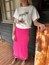 Hailey Knit Skirt - Pink Skirt Label Of Love 