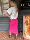 Hailey Knit Skirt - Pink Skirt Label Of Love 
