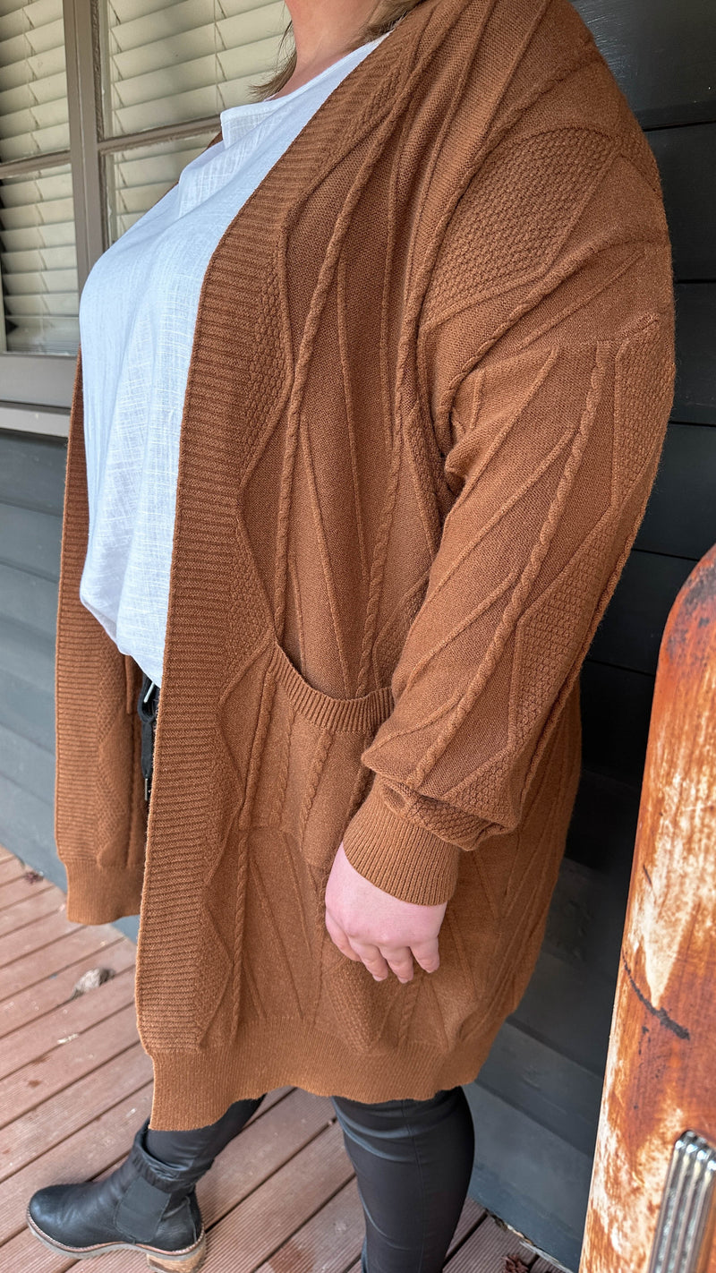 Hodge Cardigan - Camel Cardigan Boho Australia 