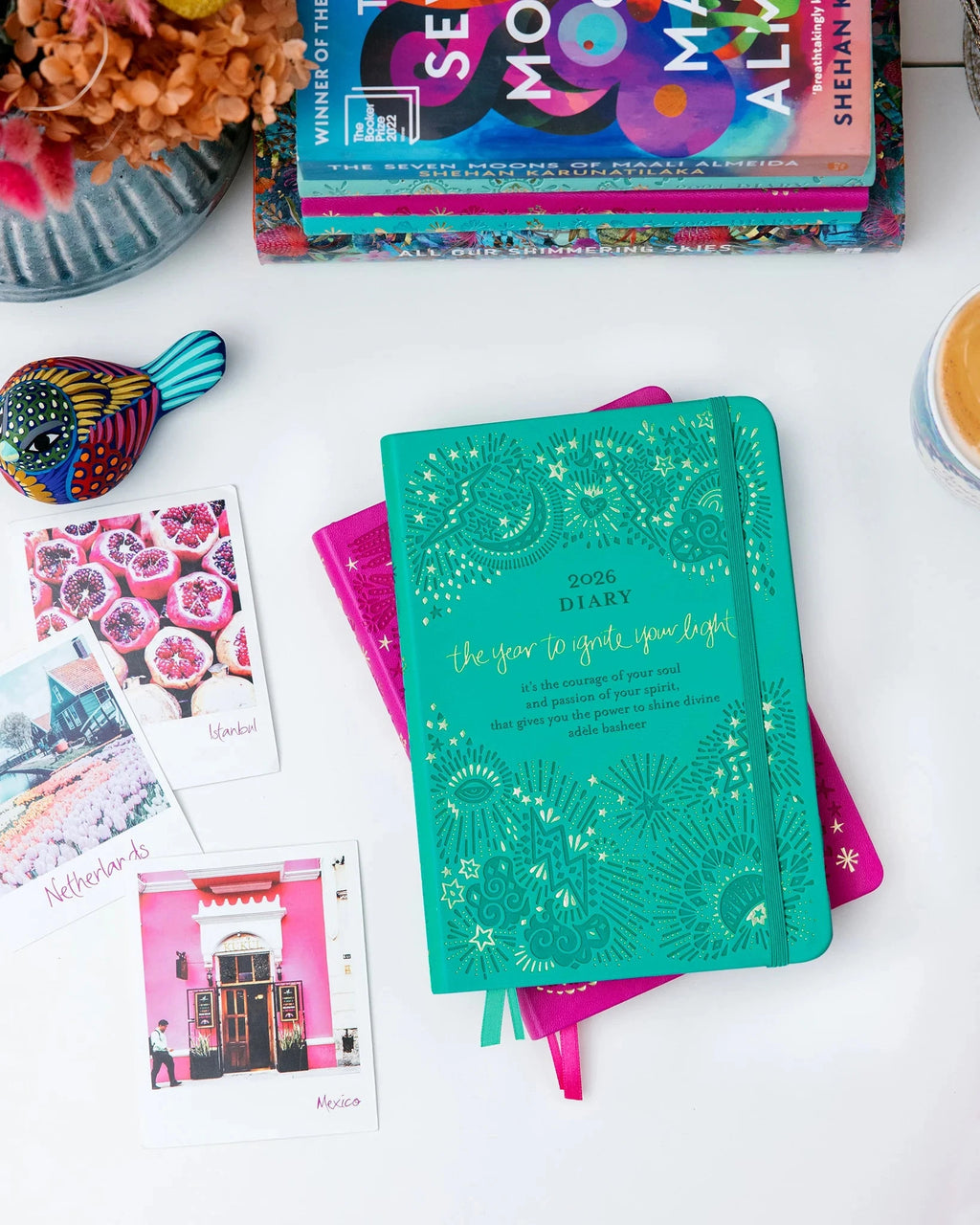 2026 Diary: The year to ignite your light - Turquoise Twist Diary Intrinsic 