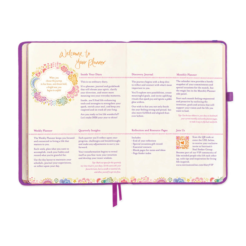 2026 Diary: The year to create magic - Berry Bliss Diary Intrinsic 