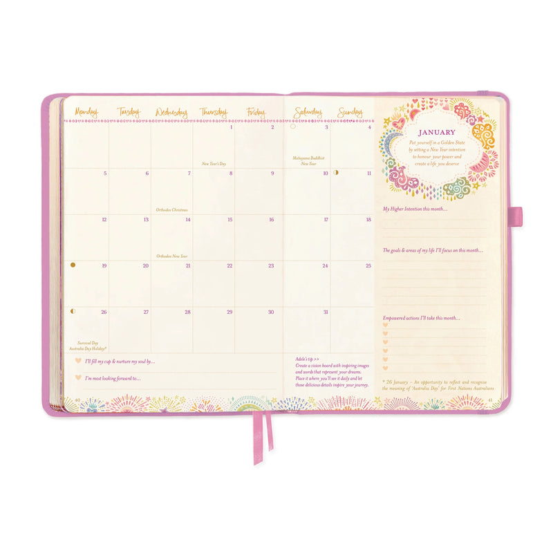 2026 Diary: The year for abundance - Moonlit Mauve Diary Intrinsic 