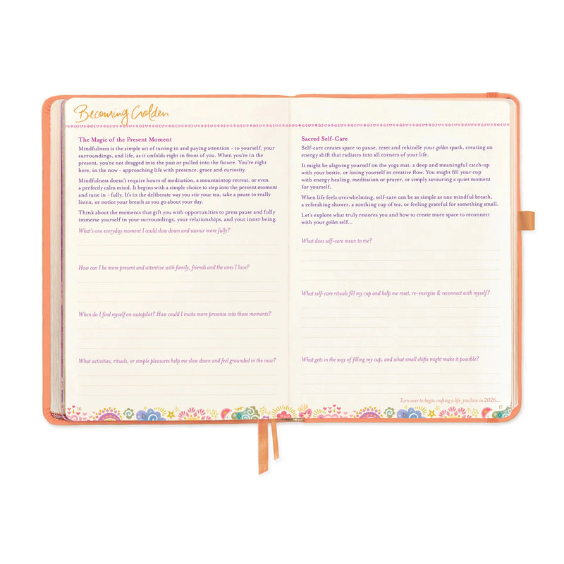2026 Diary: The year for radiating joy - Peach Diary Intrinsic 