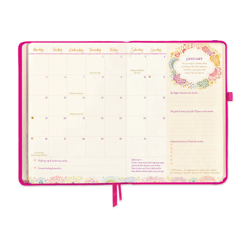 2026 Diary: The year to rise strong - Positively Pink Diary Intrinsic 