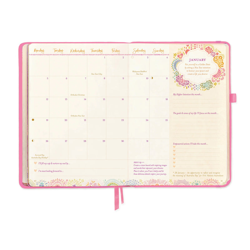 2026 Diary: The year for you - Rose Quartz Diary Intrinsic 