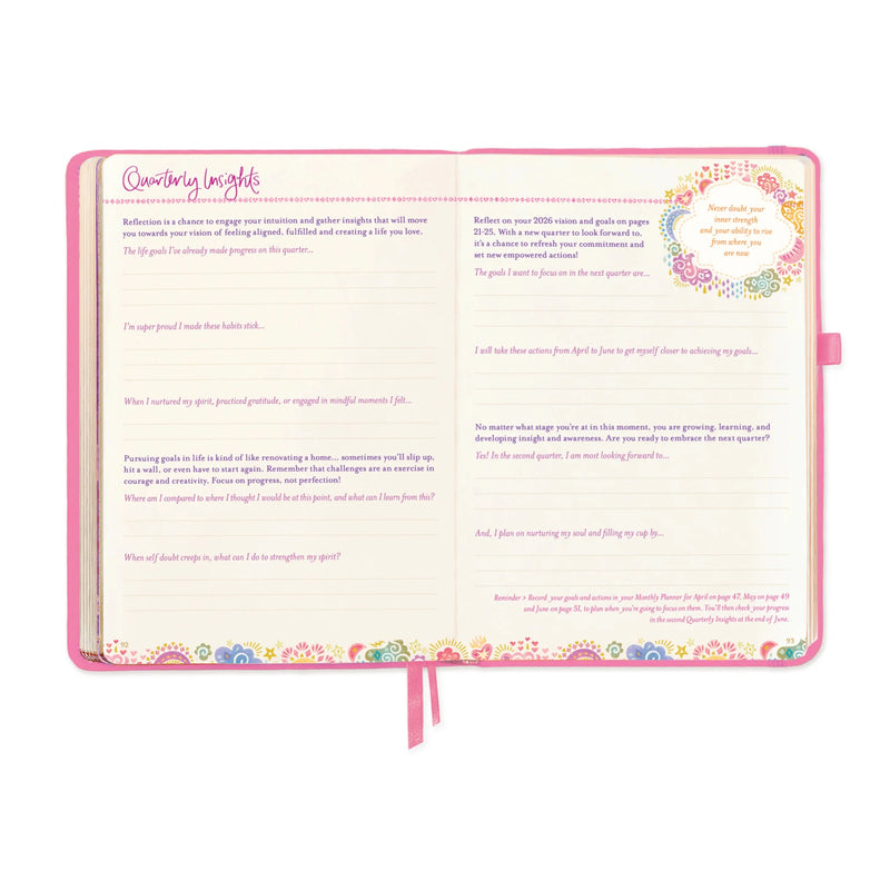 2026 Diary: The year for you - Rose Quartz Diary Intrinsic 