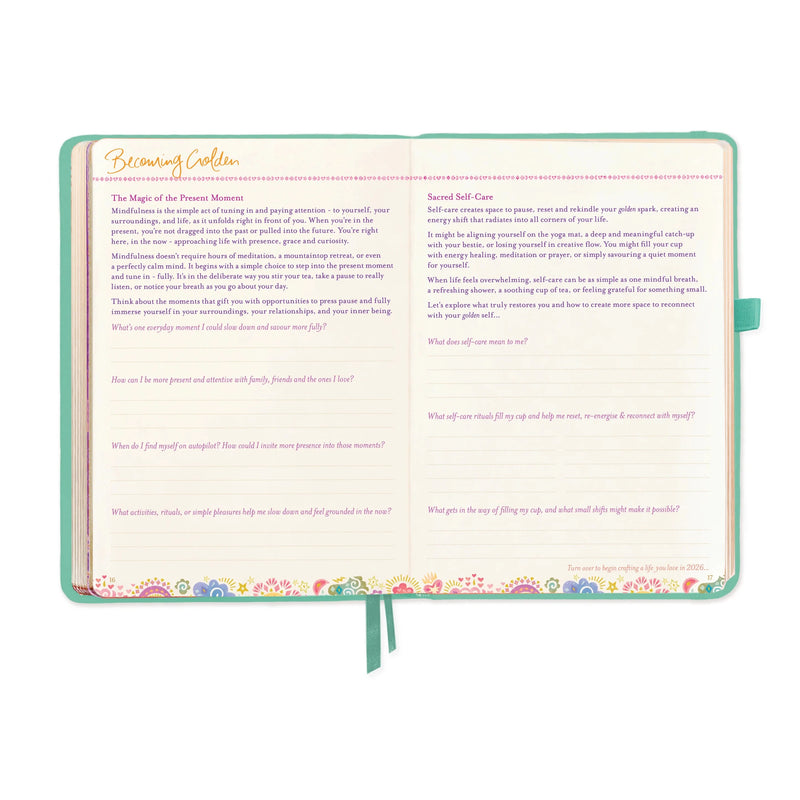 2026: Diary The year for abundance - Tahitian Turquoise Diary Intrinsic 