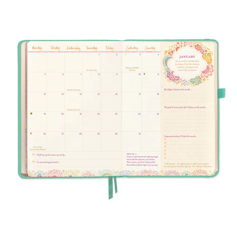2026: Diary The year for abundance - Tahitian Turquoise Diary Intrinsic 