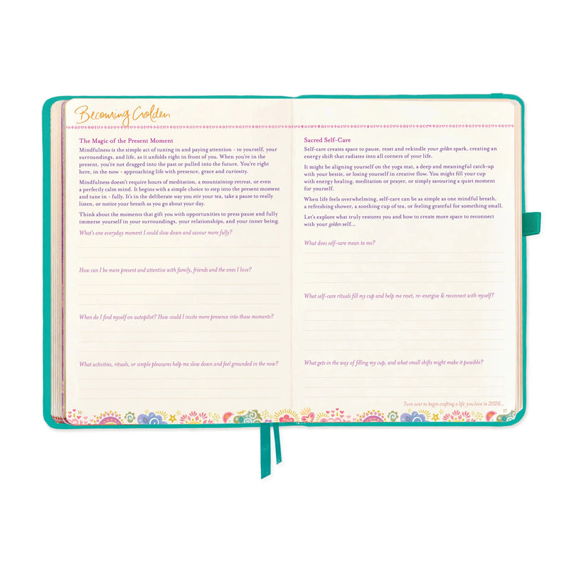 2026 Diary: The year to ignite your light - Turquoise Twist Diary Intrinsic 