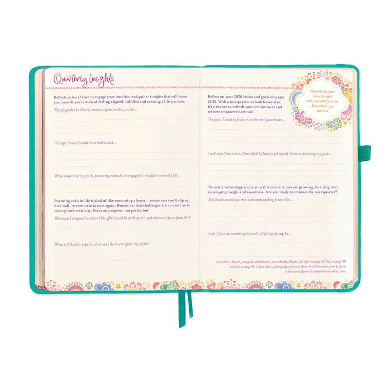 2026 Diary: The year to ignite your light - Turquoise Twist Diary Intrinsic 