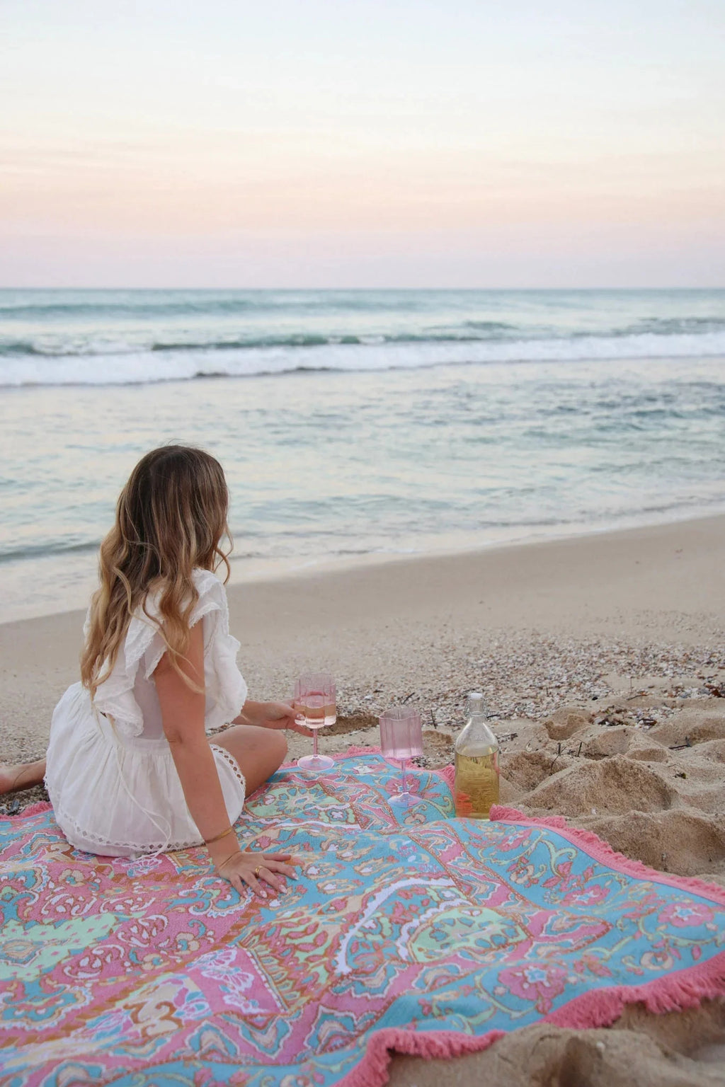 Daydreamer Woven Picnic Rug Isla In Bloom 