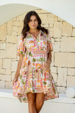 Morocco Tiered Mini Dress Dress Miracle 