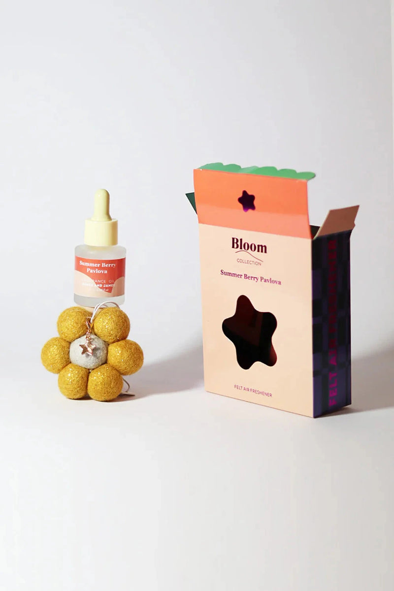 Summerberry Pavlova Felt Air Freshener Diffuser Grace and James 